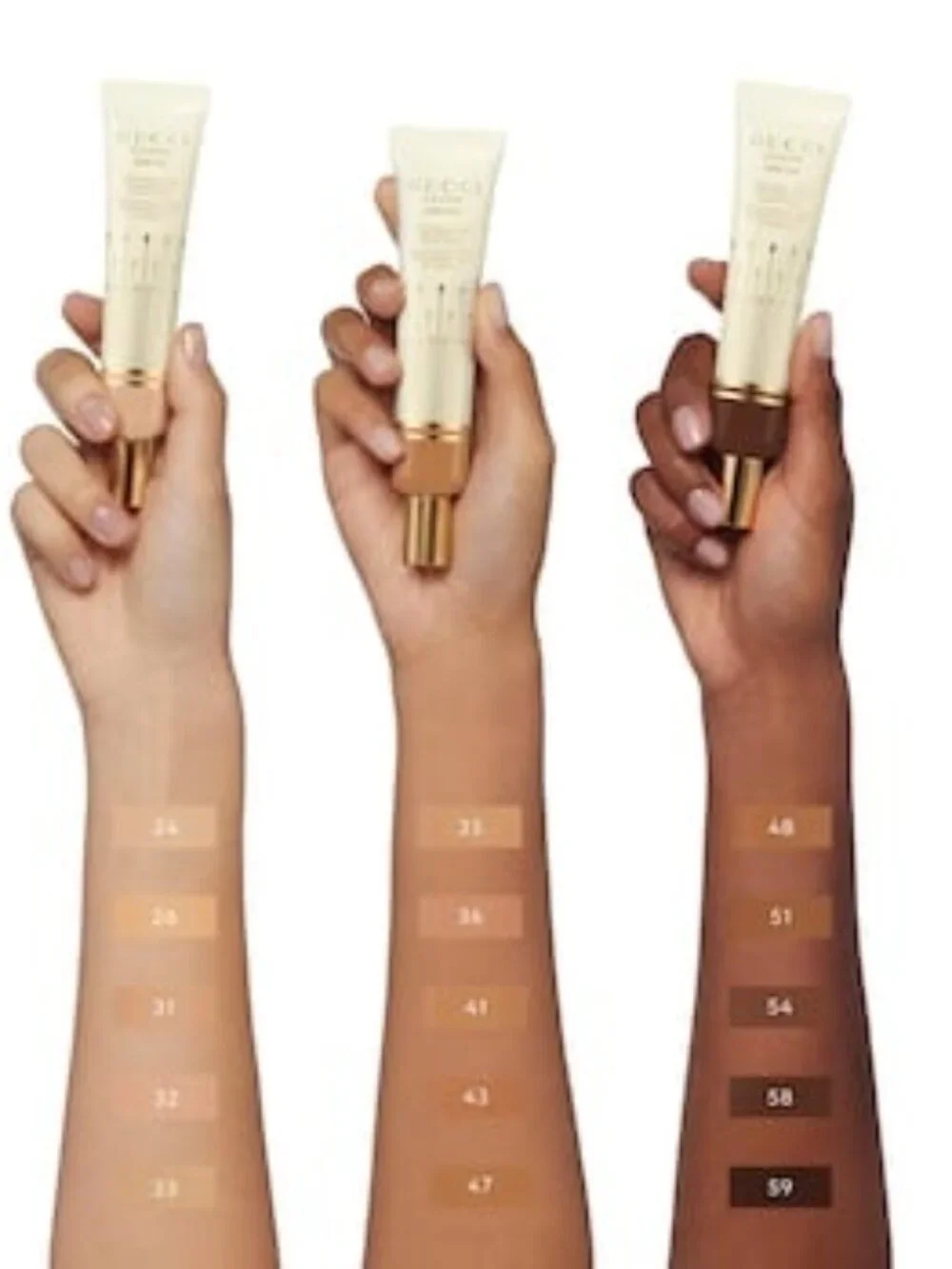 Gucci Beauty Gift Set-5XGlow Tinted Moisturizer Skin Perfector,5 Shades,2pc-NEW